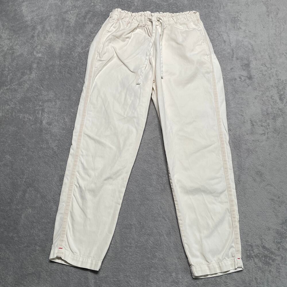 Xirena Pants Womens Small Cream Rex Twill Drawstring Stretch Waist Coastal